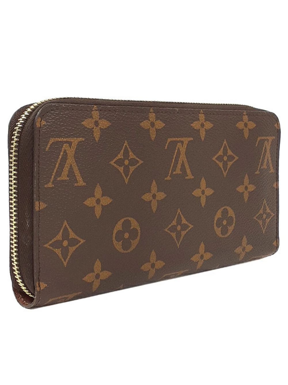 Louis Vuitton Zippy Long Zipper Round Wallet Monogram Brown